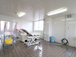 清潔な浴室設備
