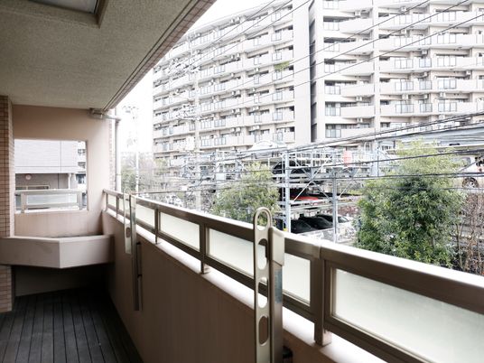 明るい屋外スペースの眺望