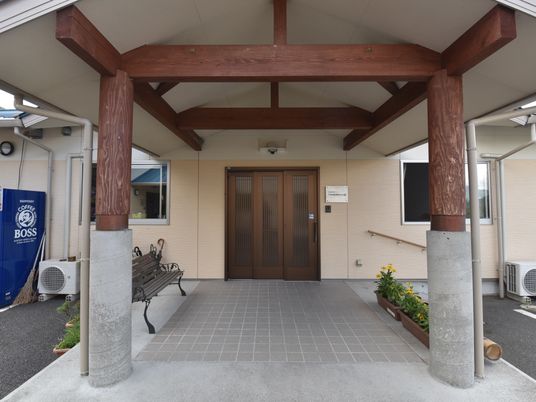 エントランスの親しみやすい景観