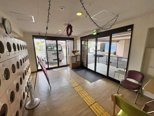 明るいエントランス