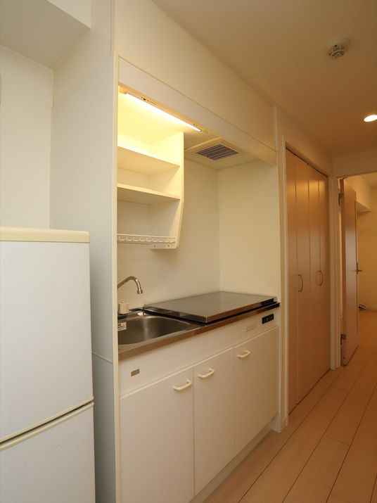 キッチン付き居室の一角