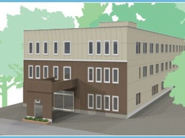 外観の建物 外観   木目調の外壁が印象的な建物です。窓が多く並び、明るい雰囲気が感じられます。