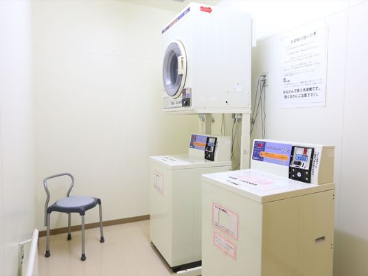 清潔な洗濯室