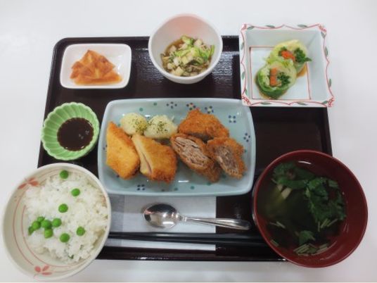 バランスの良い食事提供