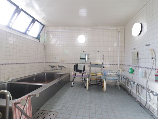 清潔感のある浴室設備