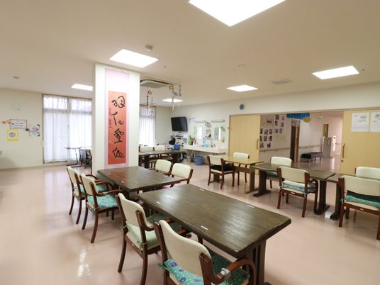 明るい共有スペース