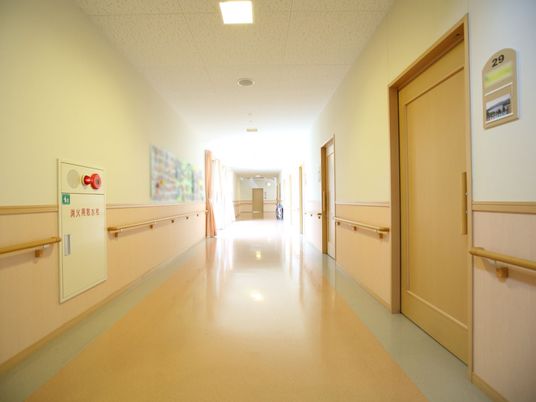 廊下には明るさと清潔感