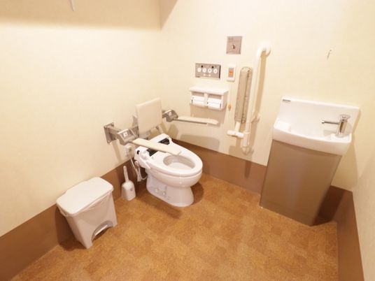 バリアフリーのトイレ設備