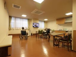 明るい共用スペース