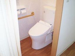 清潔なトイレの一角