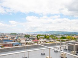 眺望が美しい屋上テラス