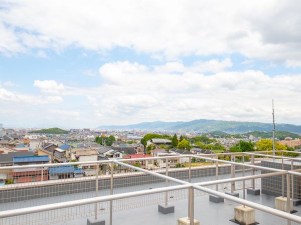 眺望が美しい屋上テラス