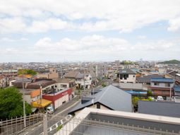 都市の広がりを見渡せる景色