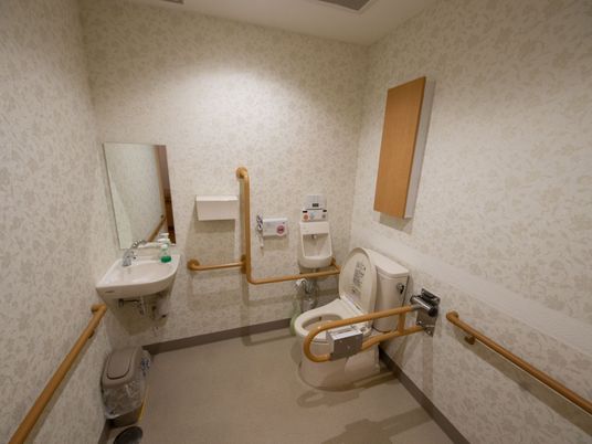 バリアフリー設計のトイレ