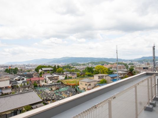 景色の見えるテラス