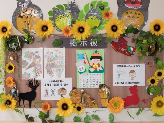 装飾された掲示物