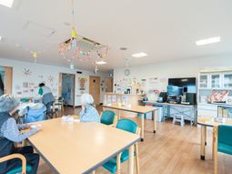 明るい共有スペース