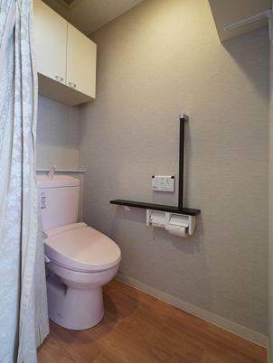 清潔なトイレの一角
