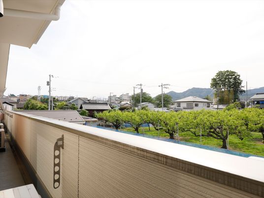 緑豊かな中庭風景