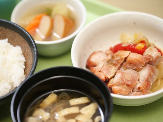 栄養バランスの取れた食事セット