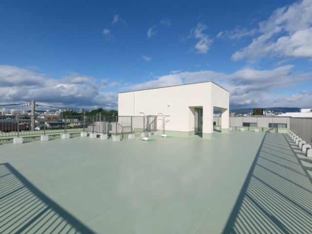 屋上の休憩所