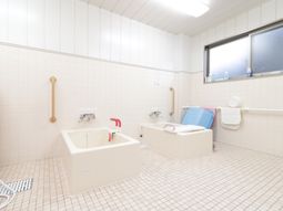 清潔なバリアフリー浴室