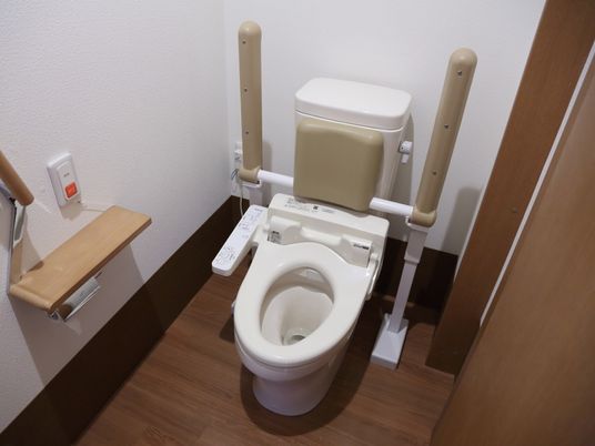 バリアフリー設計のトイレ