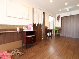 清潔な受付エリア