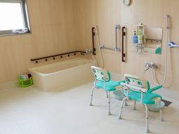 安全な浴室の様子