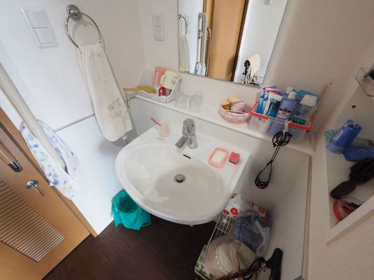 整頓された洗面台