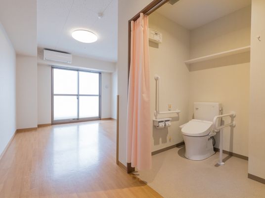 広々としたトイレの様子