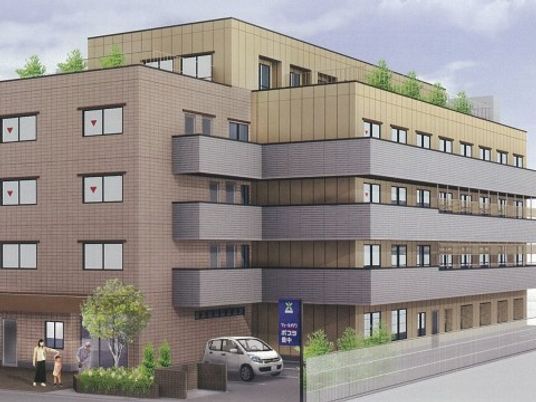 多階層のモダンな施設外観