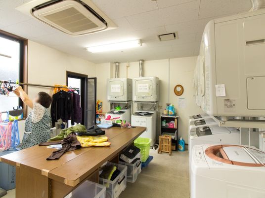 充実した設備の洗濯室