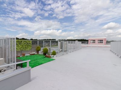 開放的な屋上庭園