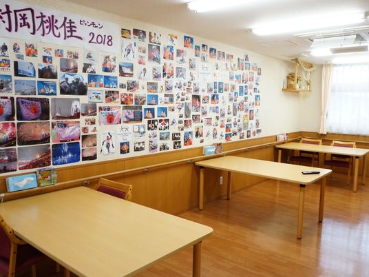 活動記録掲示の多目的室