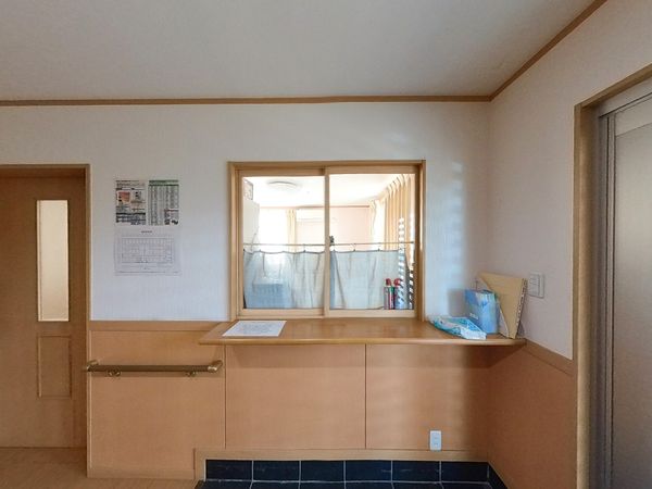スタッフが案内する受付