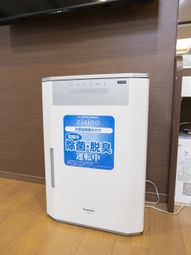 空気清浄機が設置された室内