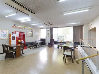 明るい共有スペース