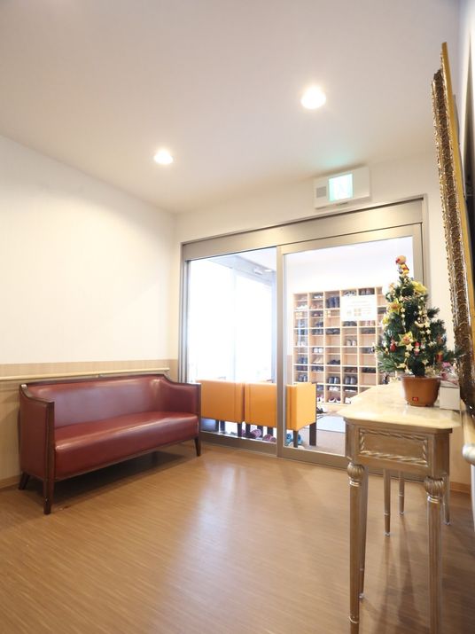 明るい空間の中庭