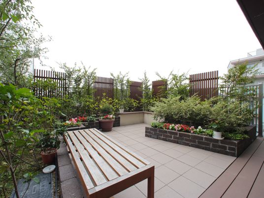 緑あふれるテラス