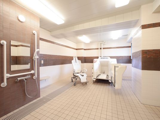 清潔な浴室設備