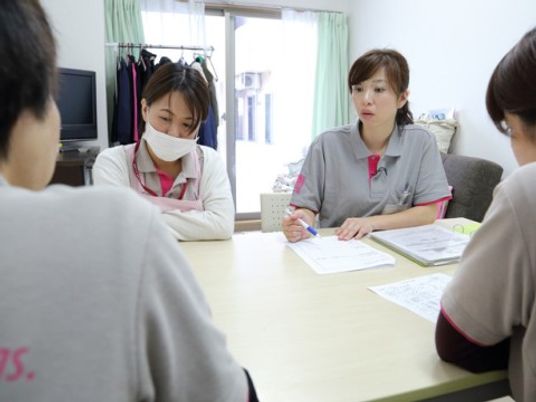 スタッフと利用者の会話