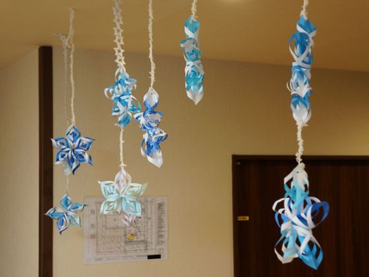 手作りの飾り廊下