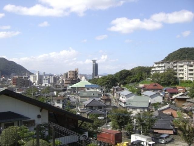 緑豊かな眺望の景色
