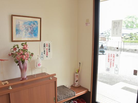 エントランスの一角