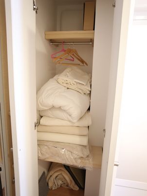 整理されたクローゼット