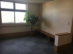 休憩できる広々とした空間