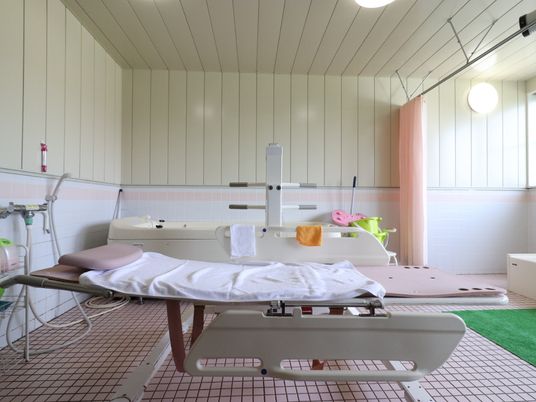 清潔な浴室の充実設備