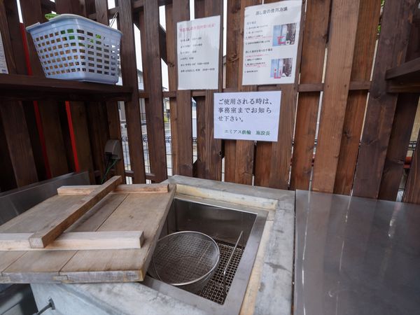 手洗い設備と掲示物