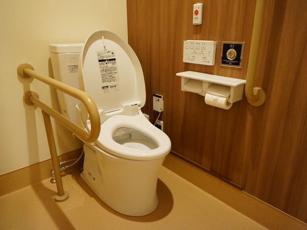 トイレの手すりが付いた設備